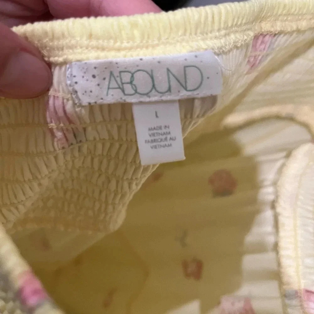Yellow strawberry halter sundress - Picture 3 of 4